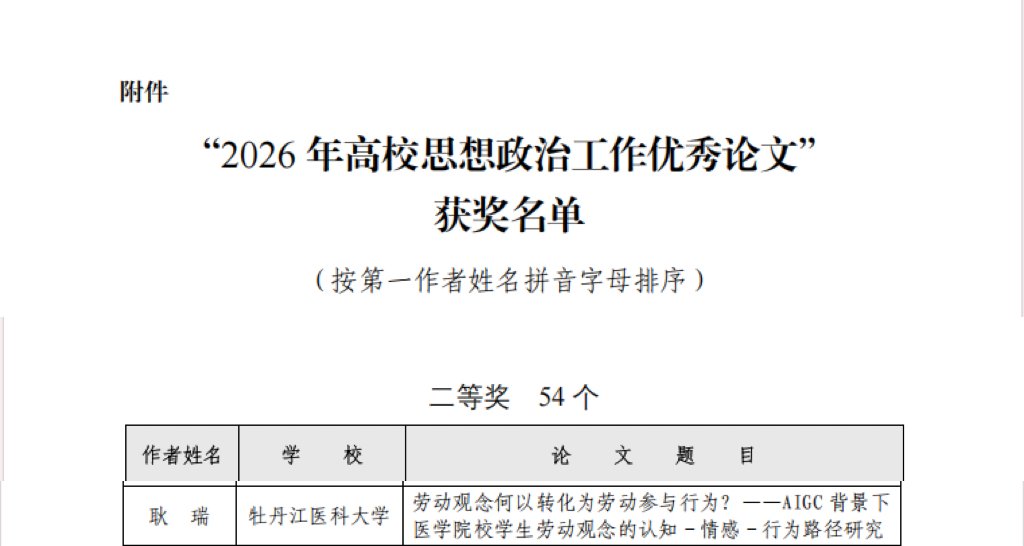 耿瑞老师的论文在众多参评作品中脱颖而